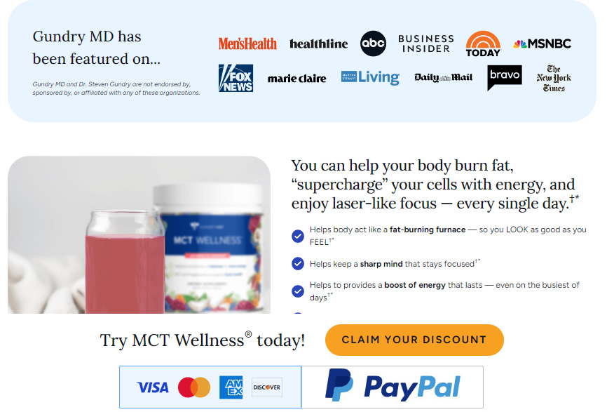 Dr. Gundry MCT Wellness Review: Real Customer Reviews & Is It Legit?
